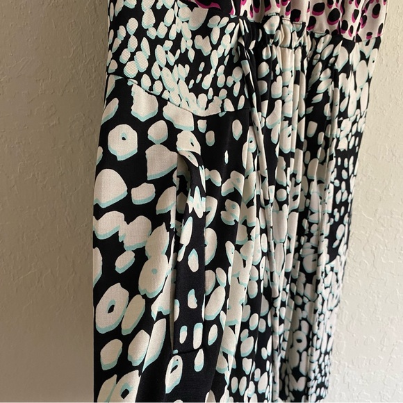 LIKE NEW! Diane Von Furstenberg DVF Oblixe cheetah faux wrap sleeveless dress 10 - Picture 10 of 17